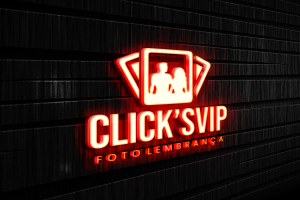 3D Light Effect Logo Mockup on Dark Wall